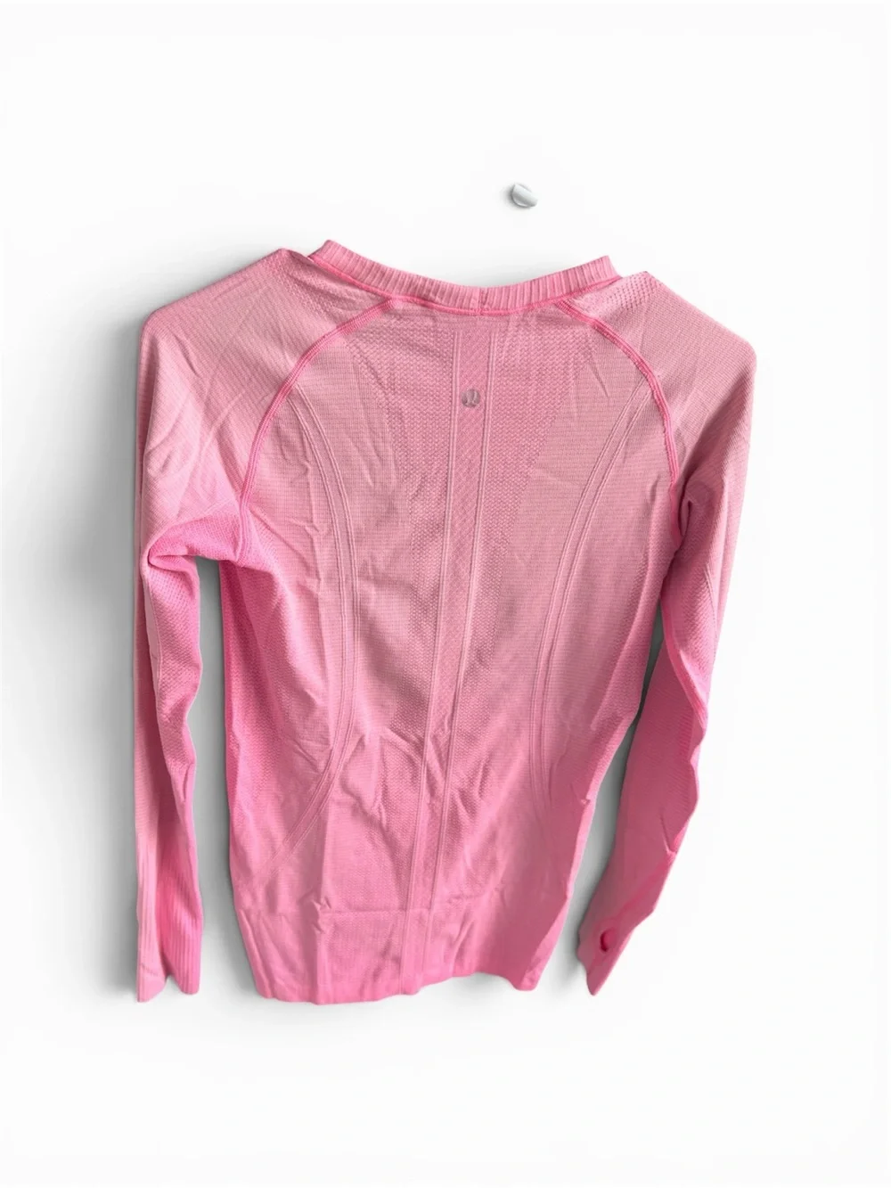 Lululemon Swiftly Tech Long Sleeve Crew Heathered Neon Pink Size 8